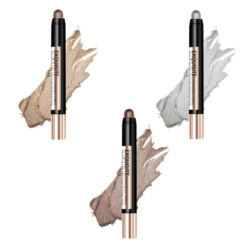 

Eyeshadow Stick Waterproof Glitter Eyeshadow Pen Creamy Eye Shadow Highlighter Pencil Create Glitter Eye Makeup Easy