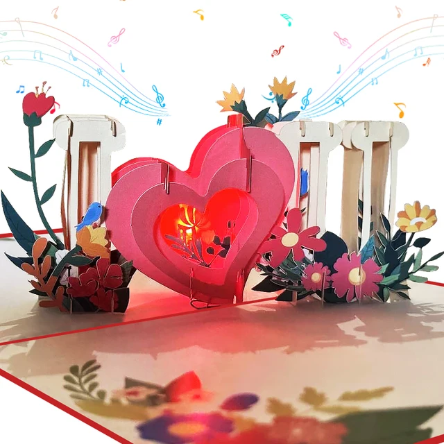 Light&Music Pop Up Valentine Cards 1