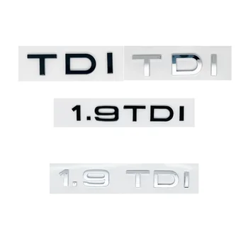 Emblema 3D ABS 1.9 TDI per Bagagliaio, Lettere Logo Scorrevoli per Audi A4 A6, Adesivo Decorativo per Auto, Accessori
