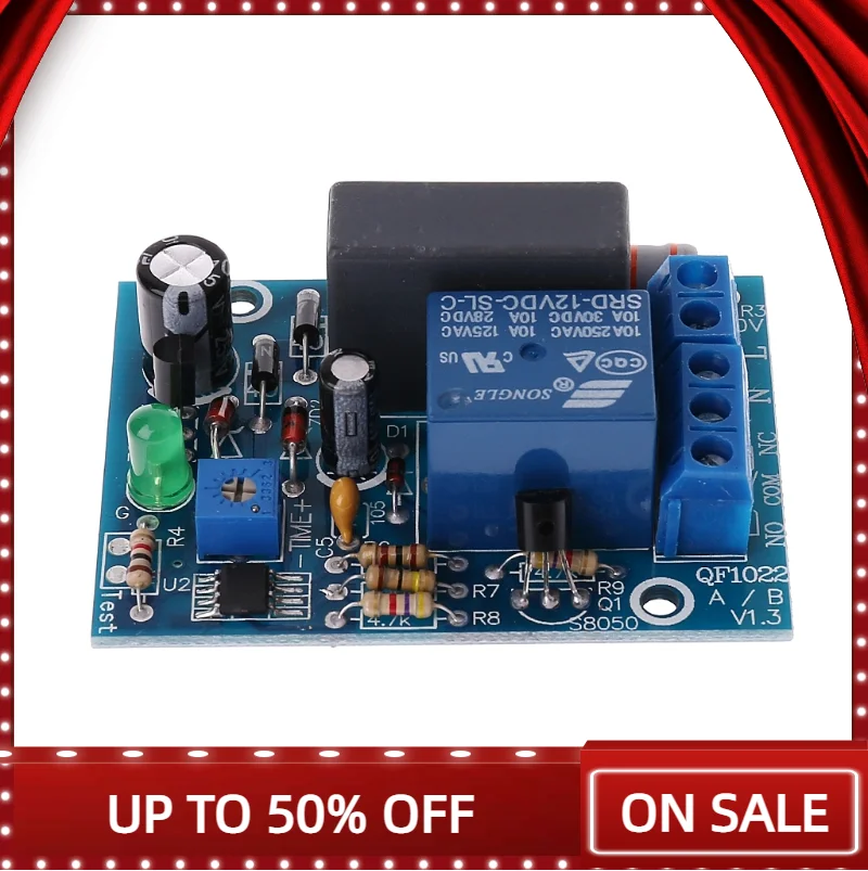AC220VAdjustableTimerDelaySwitchTurnOnOffTimeRelayModule