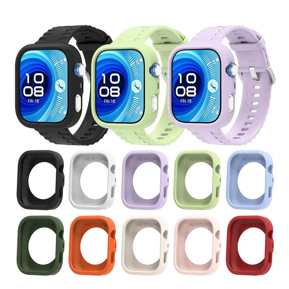Silicone Strap & Protective Frame for Smartwatch - Versatile Wristband Accessories