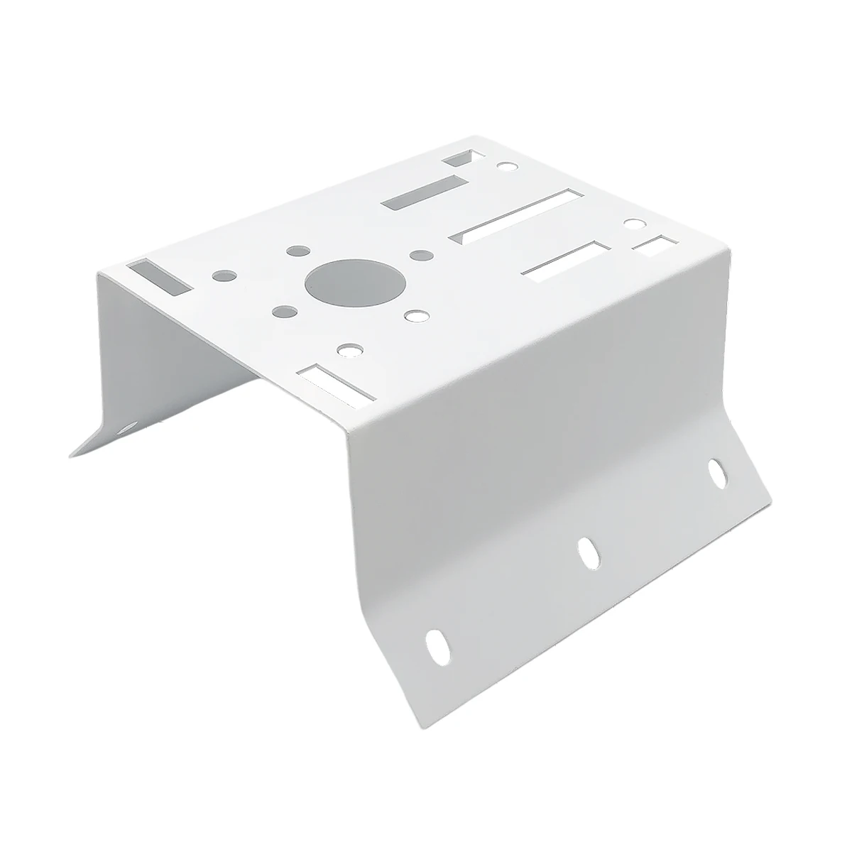 Outdoor Wall-mounted Large 90 Degree Corner Installation Column Pole Bracket Hoop Iron Mount for Hikvision Dome PTZ Cameras