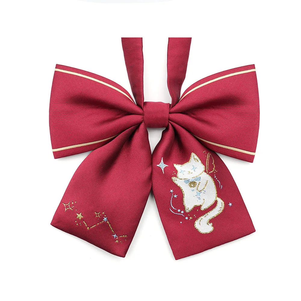 Anime Cartoon Ties Cosplay Harajuku Lolita Men Women Lovers Black Red Bow Tie Christmas Gift Prop Clothing Accessories neck tie anime necktie cosplay necktie anime tie cosplay neckband