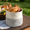 Reusable cotton Bread Basket Storage extra large Bread Storage basket Holder Picnic and Home Use Fabric Bread Basket Organizer 2