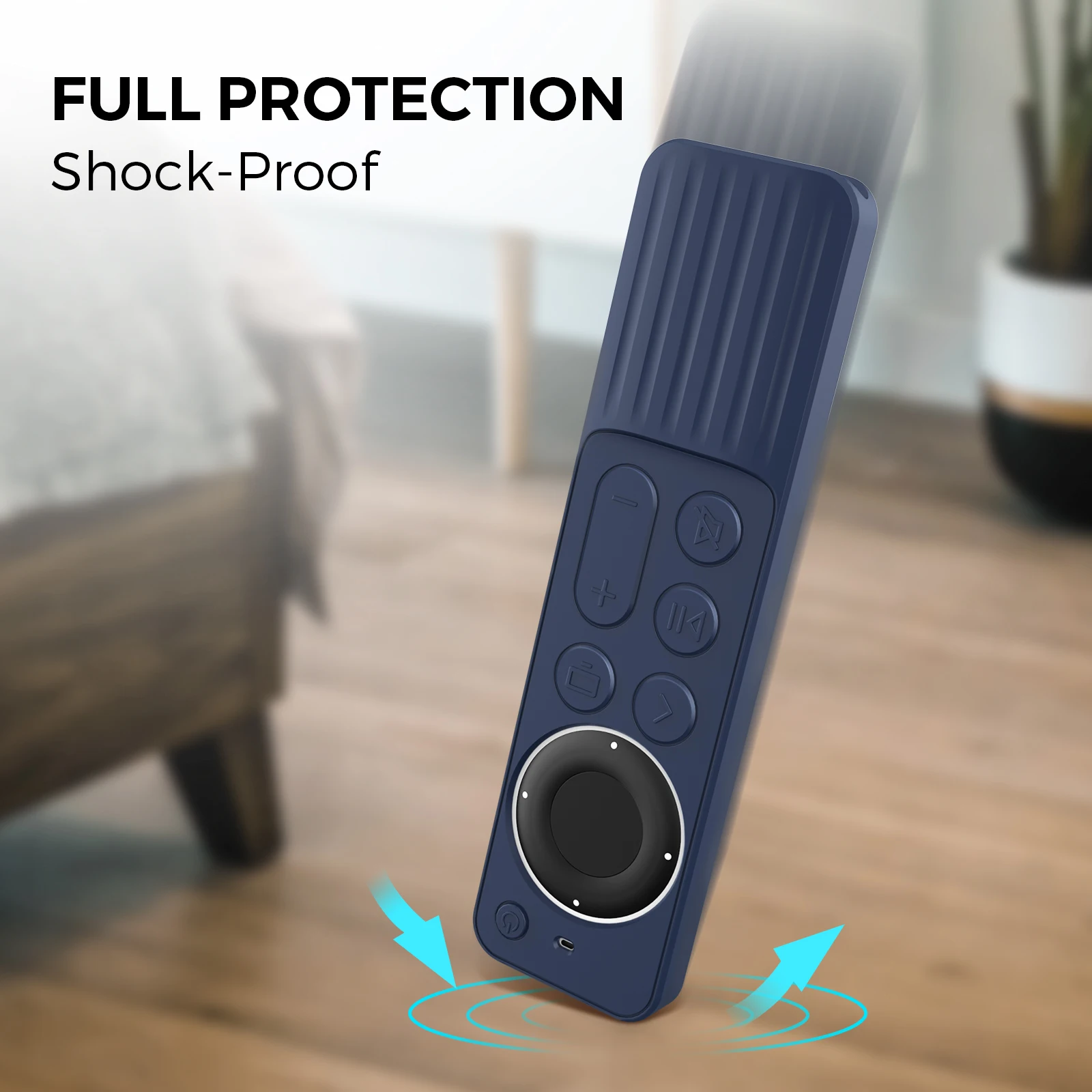 For Apple TV New Remote Control Silicone Protective Stripe Slim Anti-Slip And Anti-Fall Protector Case For Siri Remote 2&3