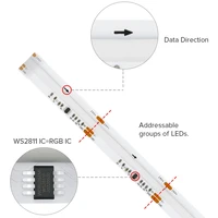 FCOB SPI RGB IC LED Light Strip WS2811 Addressable 720 630 LEDs Dream Color DC12V 24V WS2812B High Flexible FOB COB Lights RA90 - Image 6