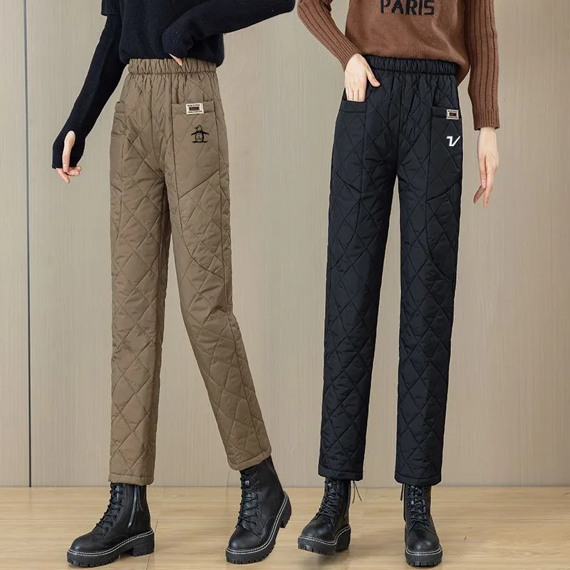 명품 Autumn Winter Golf Wear Women Luxury Brand Golf Pants Fashion Casual Pants High Waist Straight Women Clothing