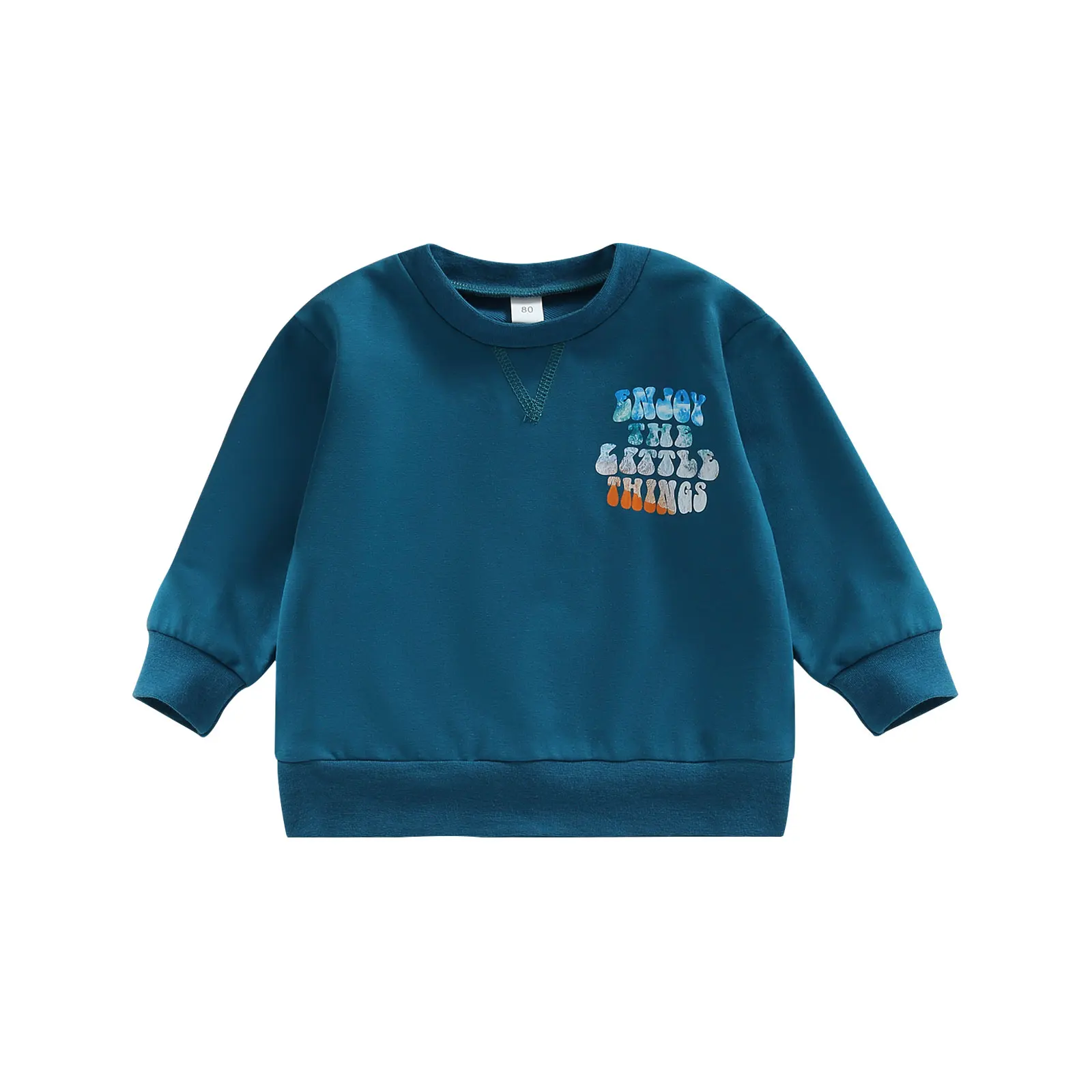 Boys Blue Casual Sweatshirt Children Blue Sweatshirt Blue Girl