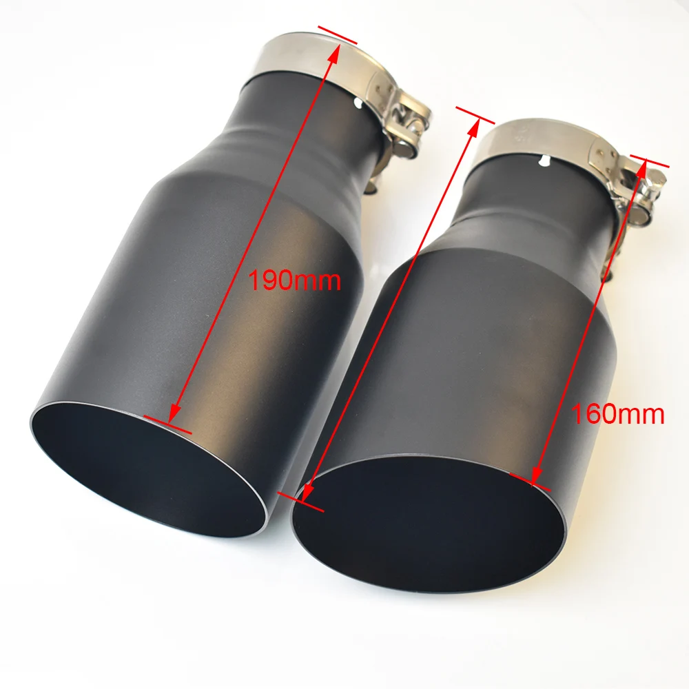 Exhaust Muffler Tip Universal Car Accessories Flat Stainless Steel Slash Cut End Pipe 1PC