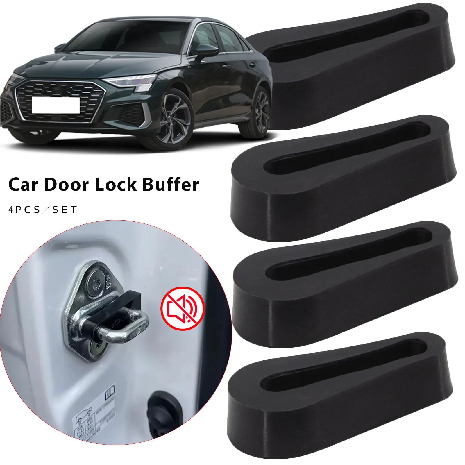 4 Ammortizzatori In Silicone Per Serratura Porta Audi A1 A3 A4 A5 A6 A7 A8 S3 S4 S5 S7 S8 | Antirumore E Antigraffio, Facili Da Montare