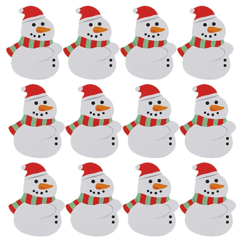 thumbnail image 1 of 100/25 piezas de tarjetas de papel con forma de piruleta de Papá Noel, soporte para envolver dulces navideños, suministros de decoración para fiestas de Año Nuevo, 1 of 5