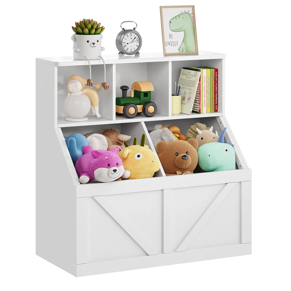 Kids Toy Storage Organizer and Bookshelf Unit