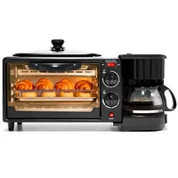 Three In One Breakfast Multifunctional Toaster Mini Bread Maker Household Small Oven Coffee Machine 1