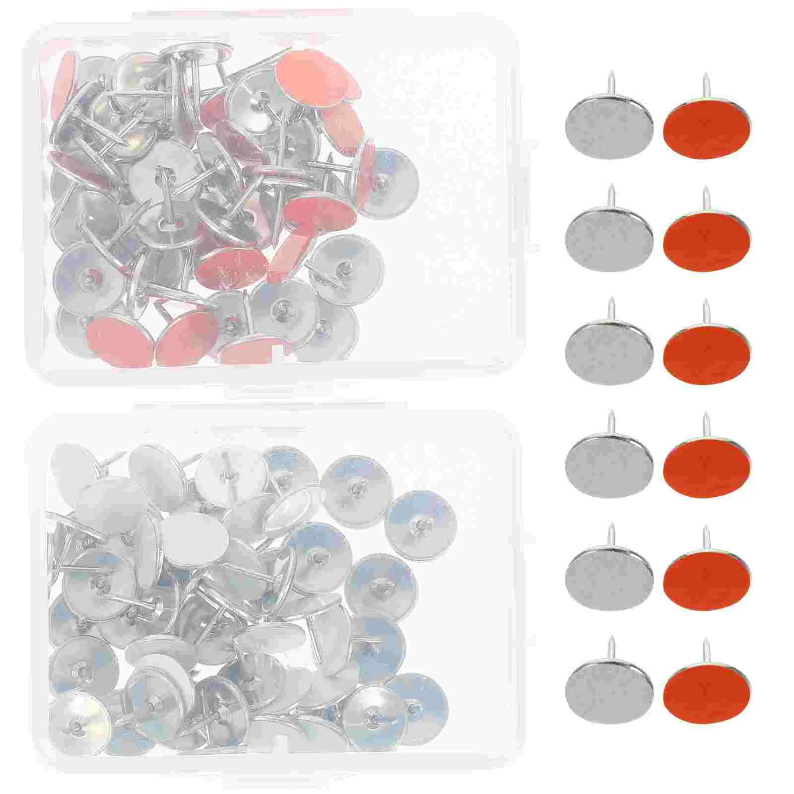 

2 Boxes Reflective Warning Button Trail Markers Tacks Camping Trailer Accessories Outdoor
