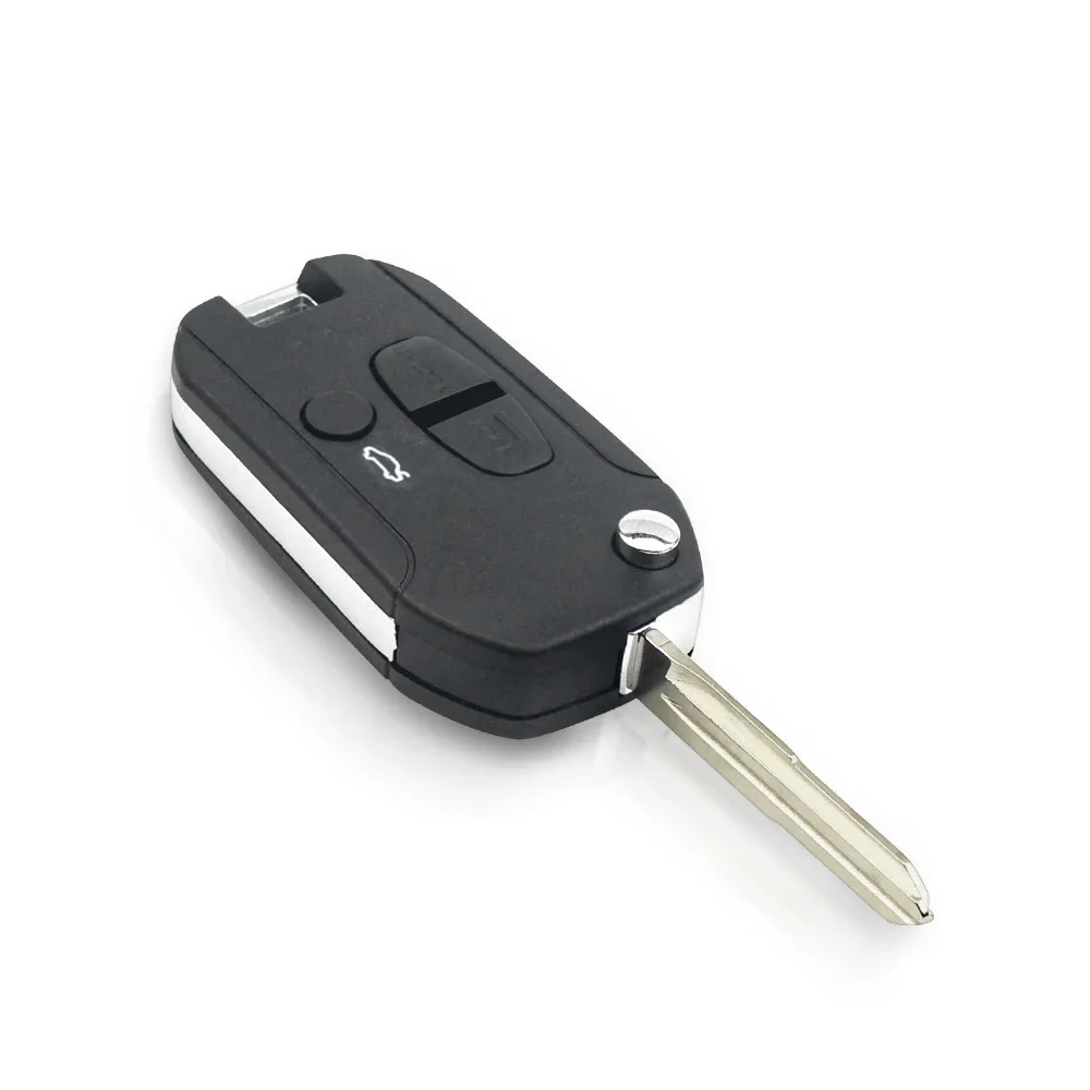 Modified Car Key Case For Mitsubishi New ASX GRANDIS Outlander LANCER-EX Right Blade 2 Button Folding Housing Case Fob KEYYOU
