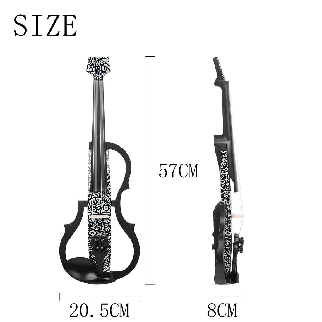 IRIN Letters 4/4 Electro Acoustic Violin Beginner Set with Intelligent Silent Feature And Earphones Connecting Fiddle