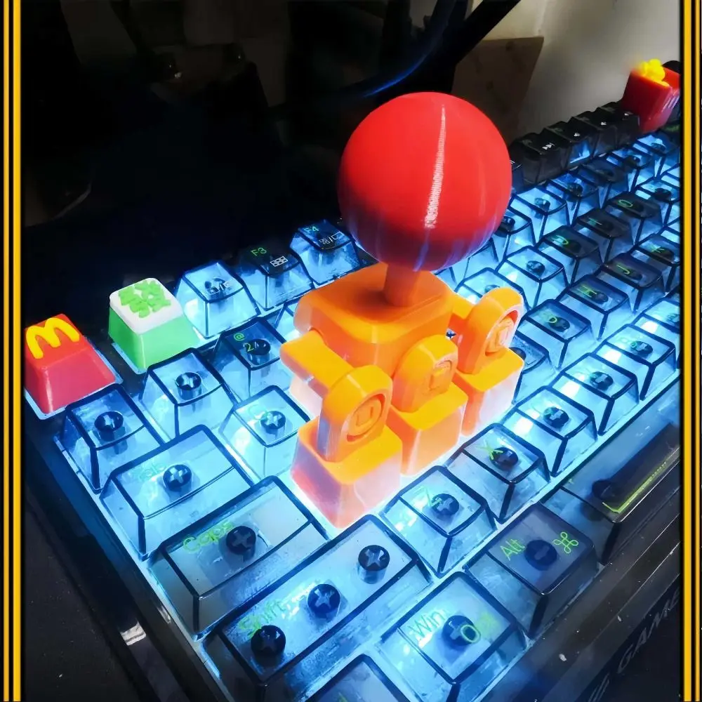 특수 그립 3D 프린트 키보드 조이스틱 시뮬레이션 로커 인체공학적 외부 게임 조이스틱 창의적인 조이스틱 키캡
