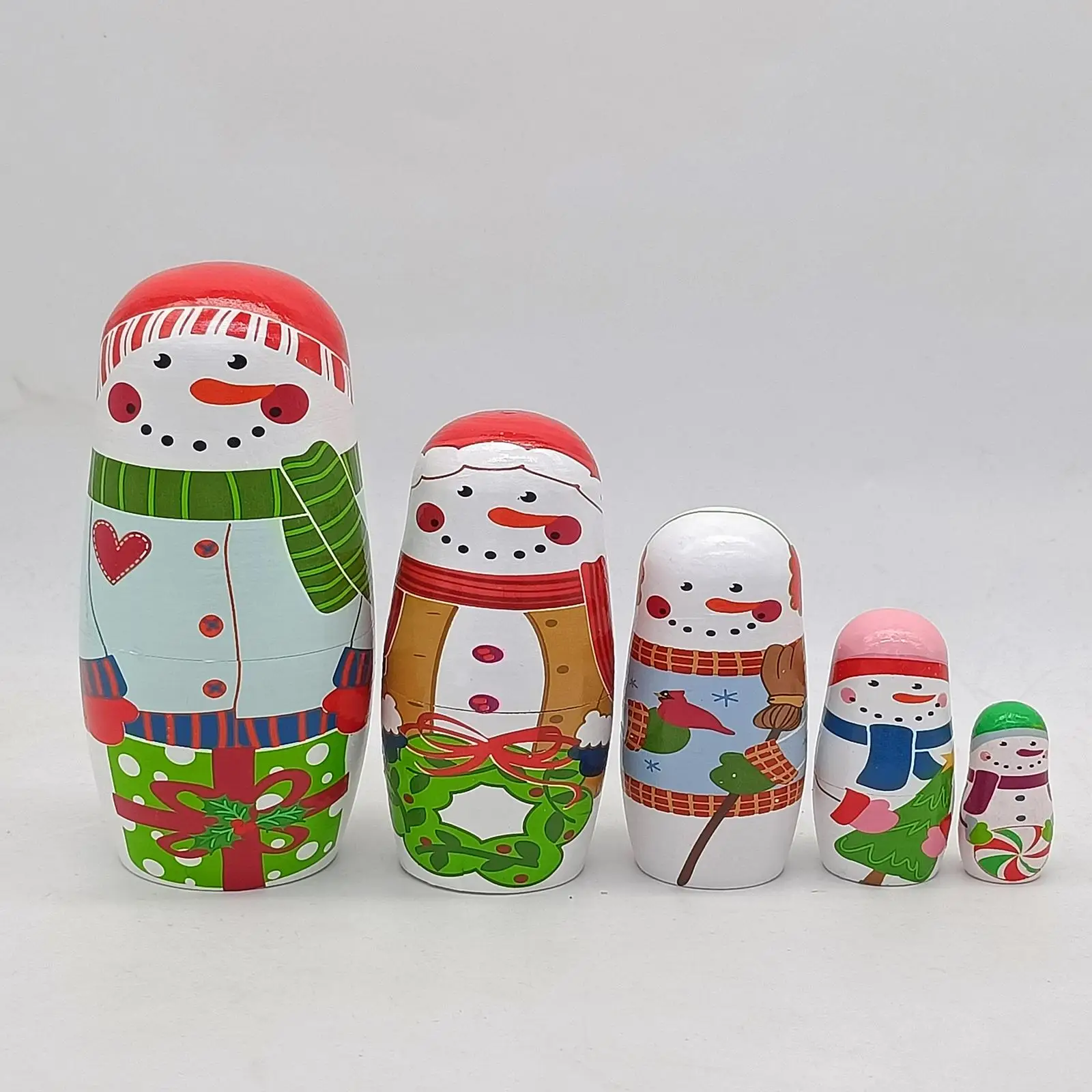 

5 шт., деревянные русские игрушки-гнезда