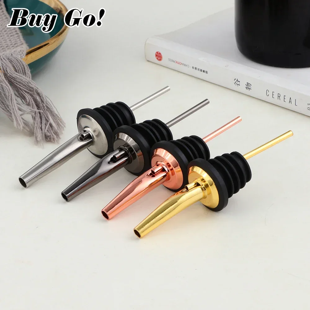 Liquor Pourers Wine Pourers Wine Accessories Wine Bottle Stoppers Liquor Dispenser 1-8PCS Stainless Steel Liquor Spouts Bottle Dispenser Wine Bottle Stopper With Goblet Champagne Cup Wine Cocktail Glass for Bar