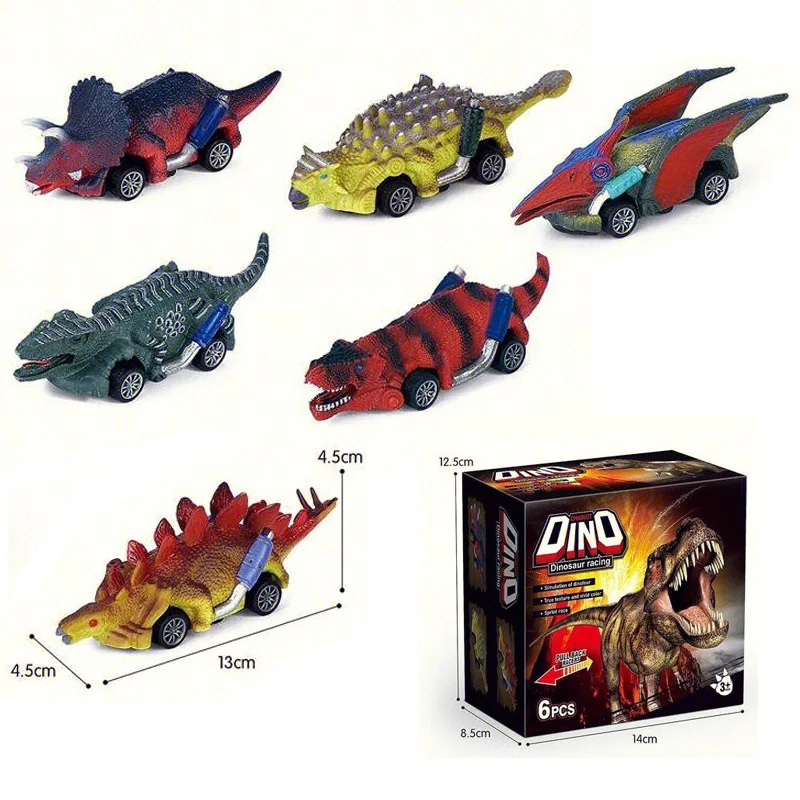 Spot Dinosaur Car Tyrannosaurus Rex Model Children's Inertia Toys Hot Selling Toys children large inertial dinosaur car toy tyrannosaurus engineering vehicle excavator boy educational truck model transport gifts