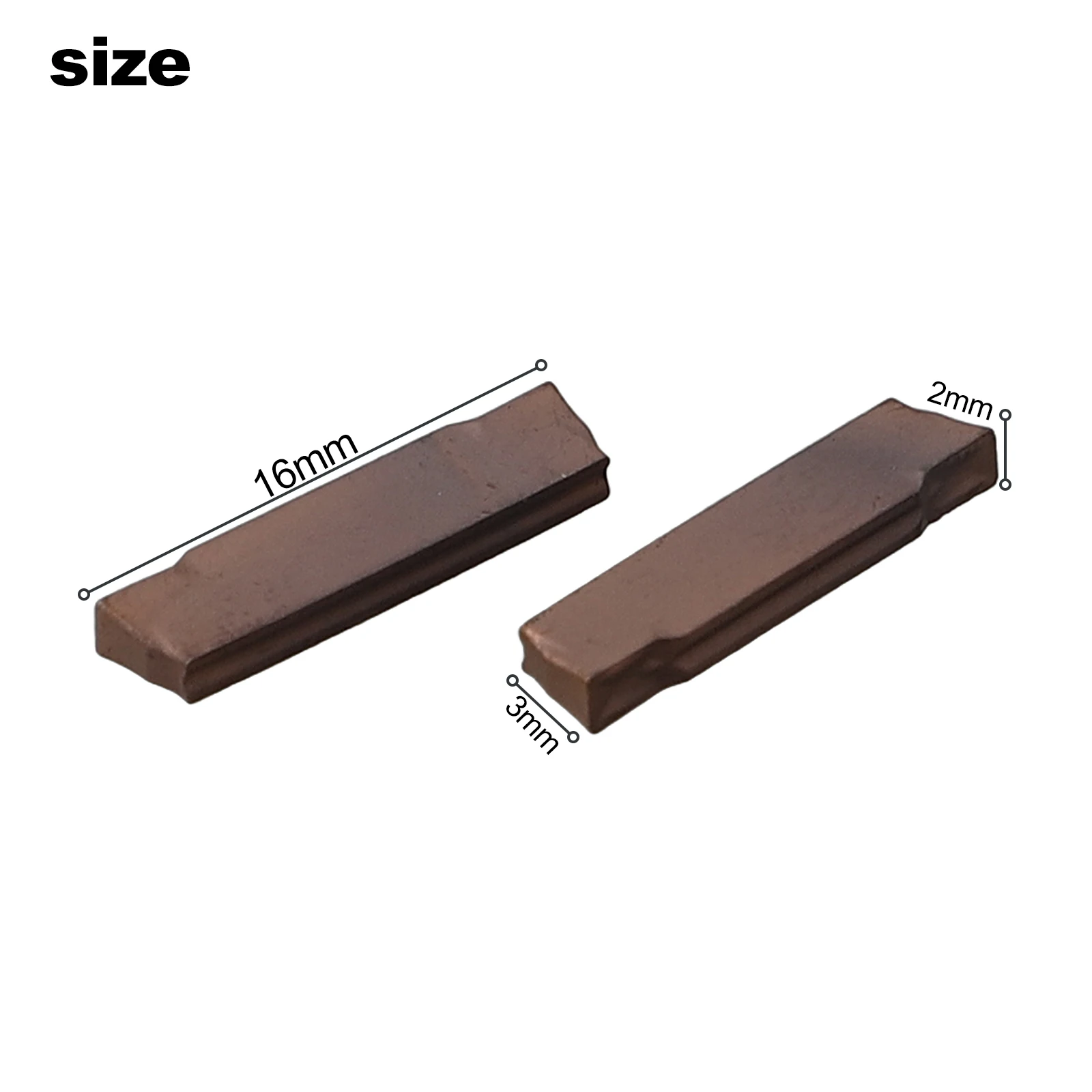 

10pcs KDC Material MGMN200-G 2mm Carbide Inserts For MGEHR/MGIVR Grooving Cut Off Tool Turning Tool Suitable For MGEHR 1212-2