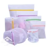 3-7PCS Set Mesh Zipped Laundry Bag Polyester Net Anti-Deformation Underwear Bra Clothes Mesh Bags For Home Washing Machines 6