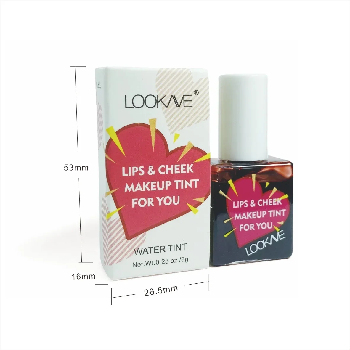 Lip Makeup Lip Cheek Water Tint Matte 6Color Gloss Long Lasting Waterproof