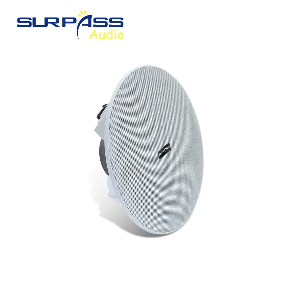 Home Sound System 8 Inch Bluetooth Framless Active 20W Ceiling Speaker Built-in Class D Amplifier ABS Material for Apartments 5