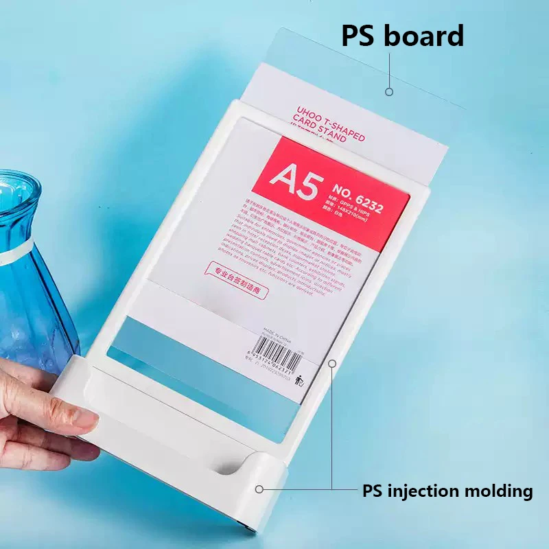 A5 148x210mm Table Plastic Sign Holder Stand Photo Picture Poster Frame Desktop Restaurant Bar Menu Paper Holder