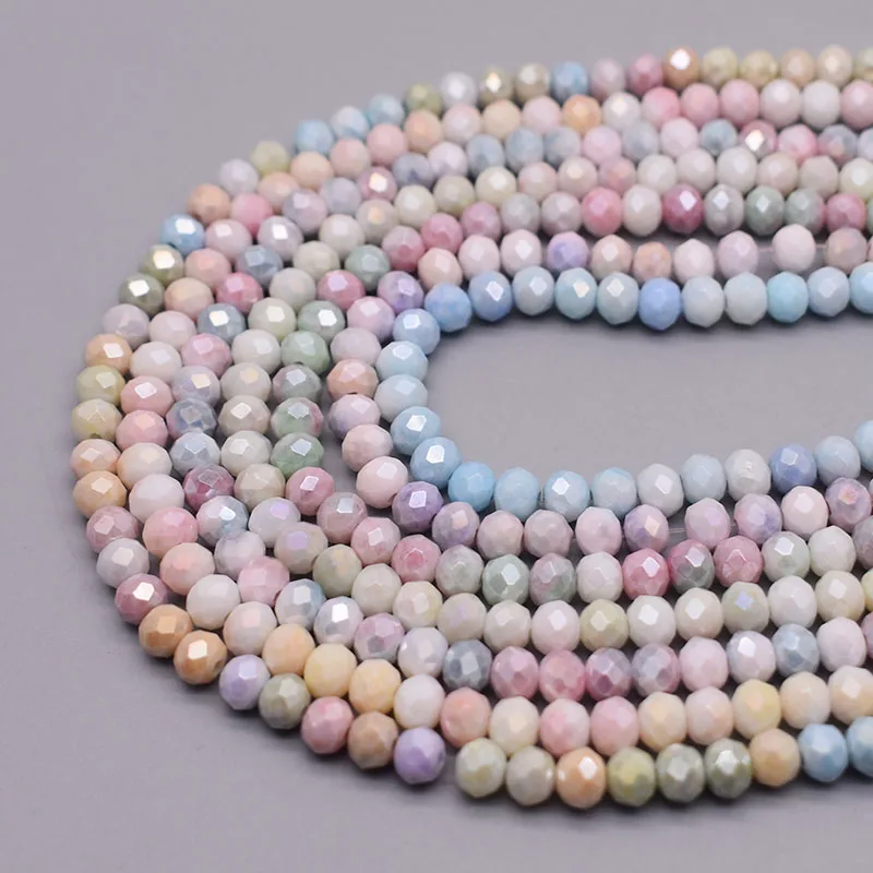 

AB Color 6mm Rondelle Crystal Glass Beads Faceted Loose Spacer Glass Beads for Jewelry Making DIY Bracelet Necklace