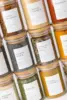 Empty Spice Jars with Label Pack (12x Bamboo Lid Glass Jar). Small 6oz Spice  Bottles with 112 Printed Spice Stickers and 48 Wri 1