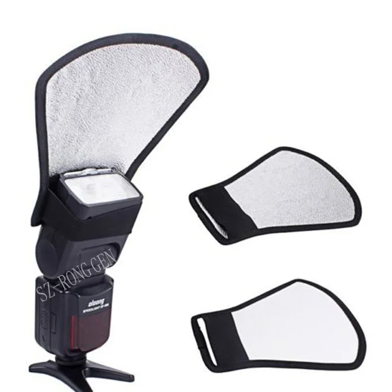 Two-Sides Flash Diffuser Softbox Silver/White Camera Reflector for Nikon Canon Sony Pentax Olympus Yongnuo Godox Flash Speedlite flash diffuser camera softbox camera flash reflector