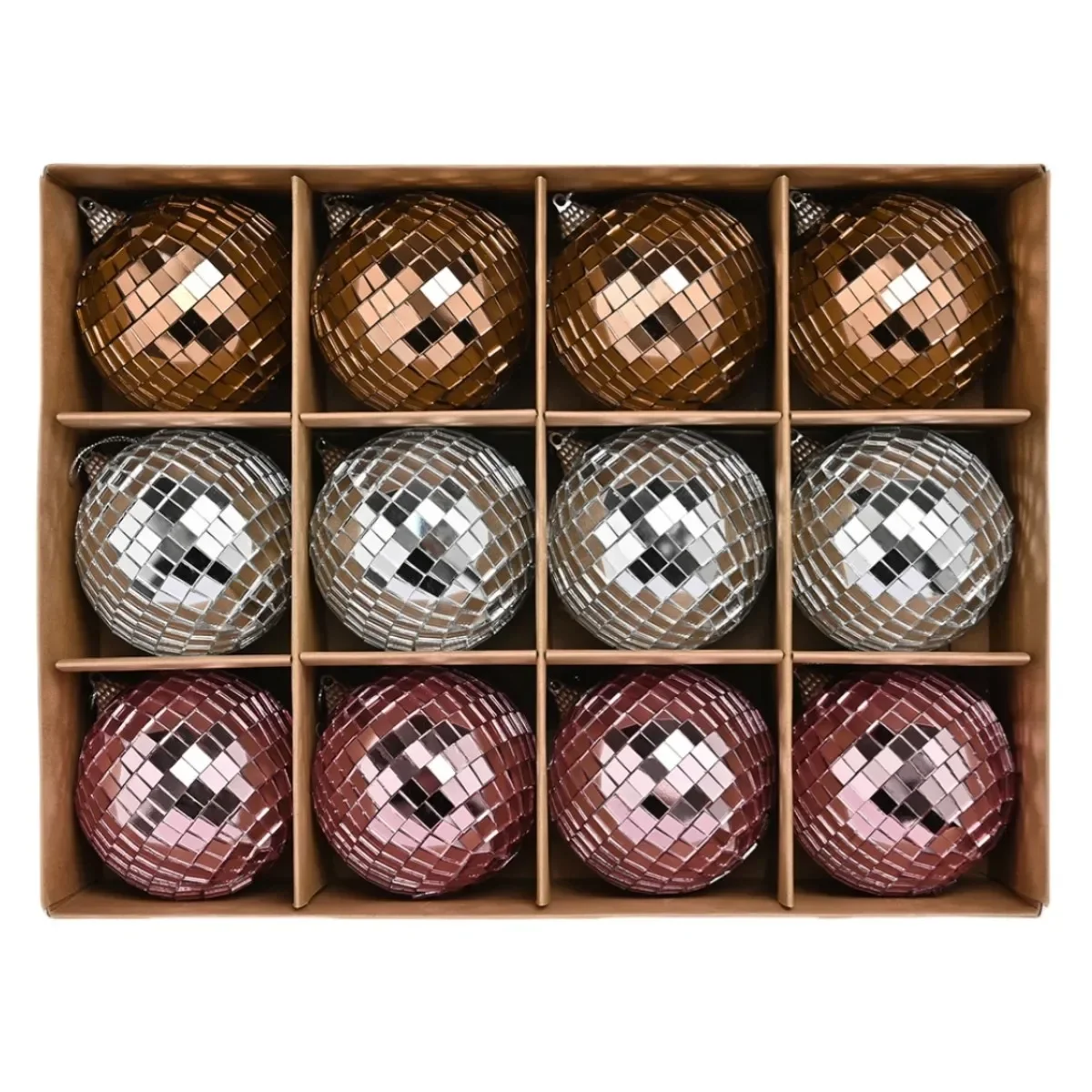 thumbnail image 1 of 12 bolas de Navidad, adornos para árbol de Navidad, bola de espejo, bola de discoteca, decoración colgante, colgantes para árbol de Navidad, decoración del hogar, 1 of 4