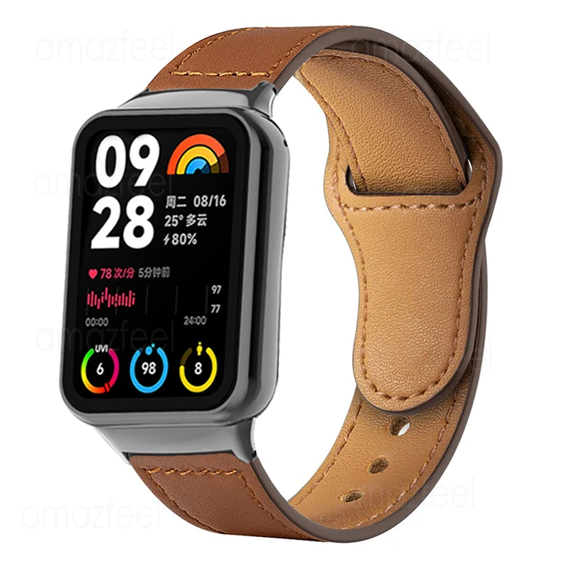 Correia de Couro para Xiaomi mi Band Pulseira para mi Band Pro Substituição Pulseira Correa - Image 3