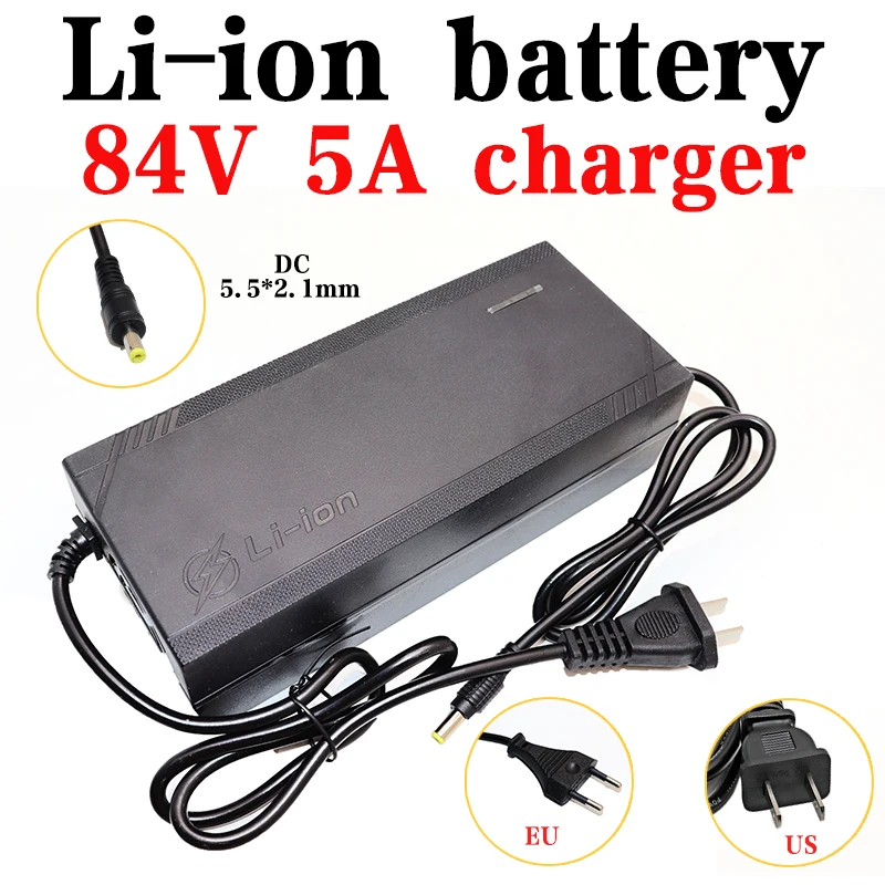 Зарядное устройство для литиевых аккумуляторов 84 в 5 А постоянный ток 5*2 1 мм