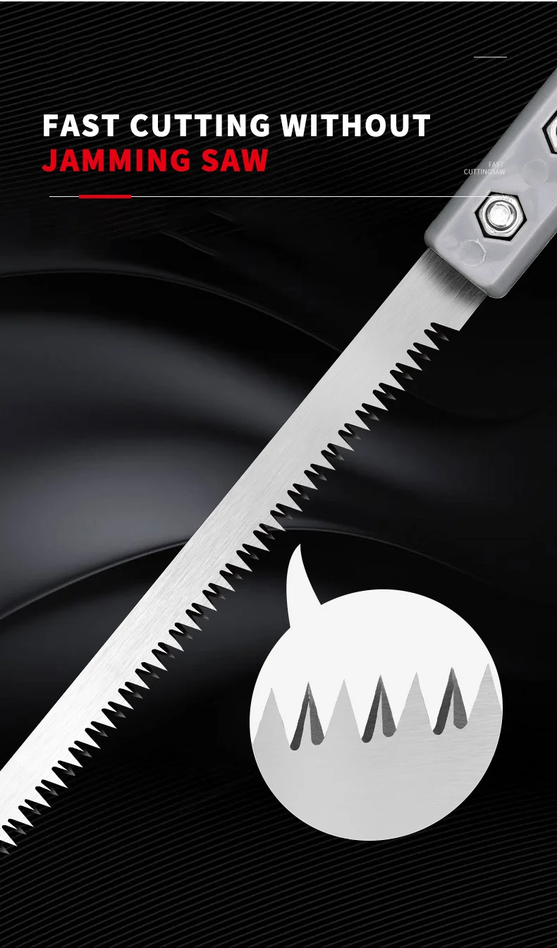 Description Picture 4 of itemDetachable Chicken Tail Saw Garden Gardening Saw Tree Felling Fast Cutting Labor-saving Wood Working Swallow Tail Saw