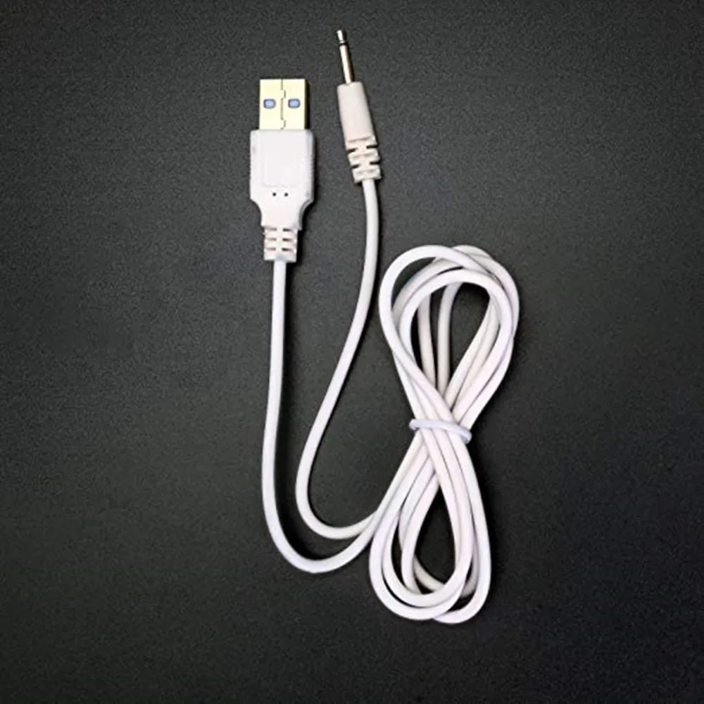 USB Power Charging Cord 2.5mm Replacement USB DC Charger Adapter for Rechargeable Massagers Fast Charging Cable
