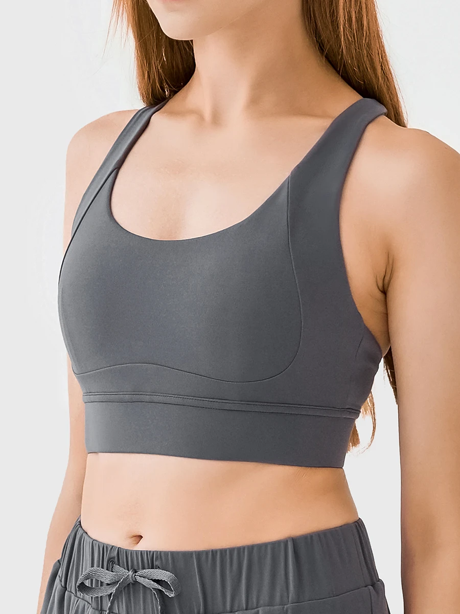 New Hollow Breathable Back Sports Bra No Steel Ring Non-marking Stretch  Tank Top Yoga Running Fitness Underwear Large Size M-2XL - AliExpress