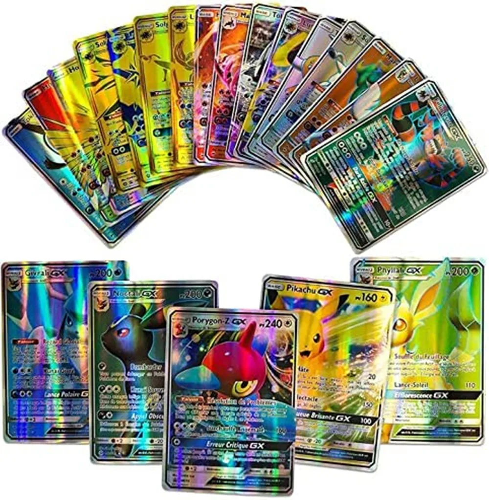 50-200PCS French Version Pokemon Cards Basic V Vstar Vmax GX MEGA TAG TEAM  EX Game Battle Card Toys Boys Best Gifts