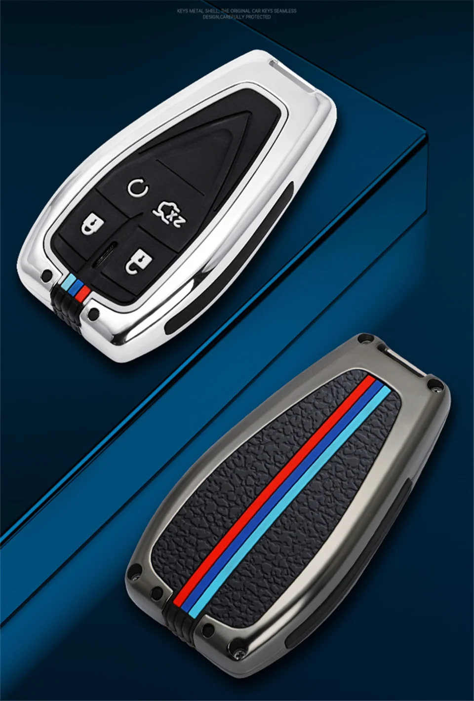 Gel di silice della lega galvanizzata Shell della copertura completa della cassa chiave dell'automobile per il portachiavi di protezione di Changan CS35PLUS CS55PLUS CS75PLUS 2019-2020 - S403928e959364cbfbf4389865d1596cfo