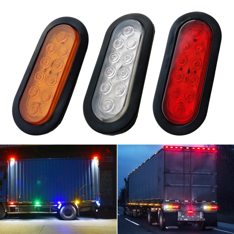 メーカー送品 2個12v 24vトラックトレーラーledテールライト逆停止ターン信号トラクターローリーリアライト車バックランプサイドライトテールライト ネット取寄 Www Lokmangalbank Com