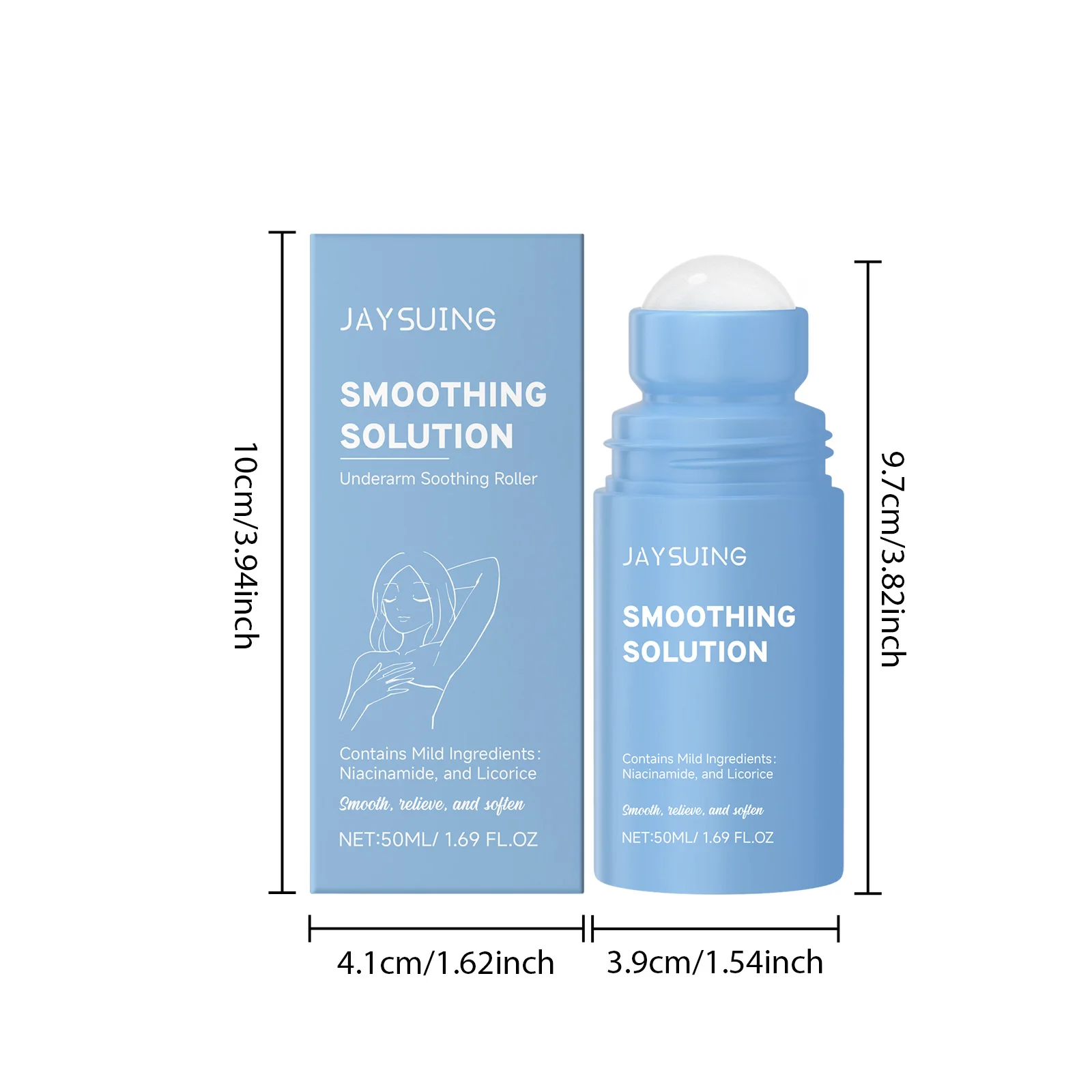 Underarm After Shave Soothing Roller Moisturizing Relieve Armpit Skin Pain Discomfort Reduce Redness Improve Dullness Quick-Dry_voghion.com