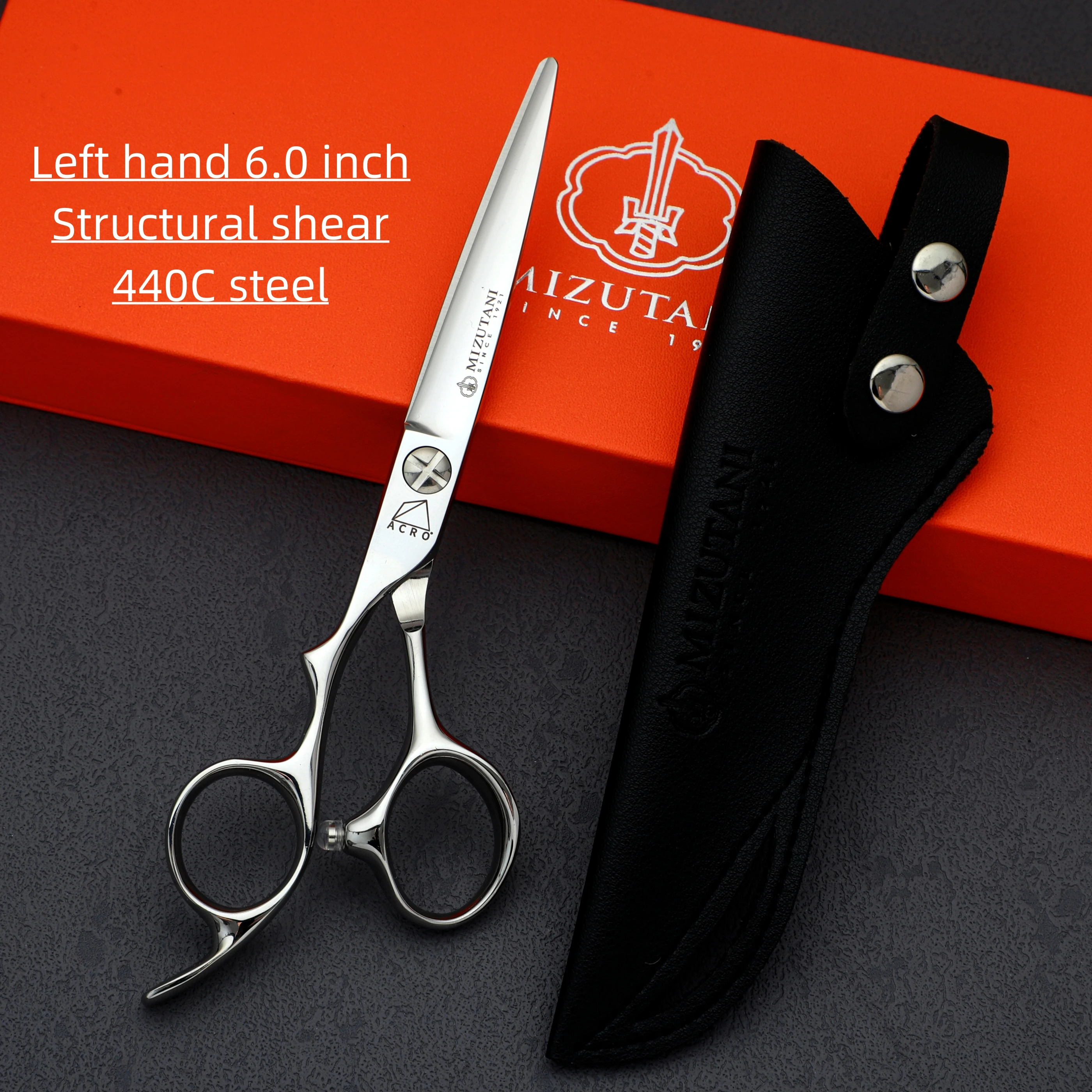 MIZUTANI Left hand sissors professional hairdressing scissors 440c steel hair cutting tools 6.0-6.5-6.8 inch barbershop accesso sr4zz bearing 6 35 15 875 4 978 mm 5pcs abec 7 440c roller stainless steel sr4z sr4 z zz ball bearings