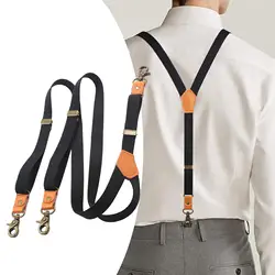 Suspenders for Men Hooks Elastic Casual Adjustable Y Back Heavy Duty Fashion Adjustable Braces Pants Braces Mens Womens for Work