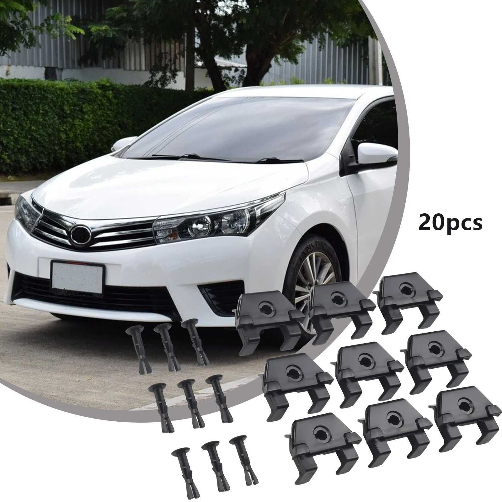 

20 шт., заклепки для крыла переднего бампера автомобиля 47749-50090 для Toyota Corolla 2007-13