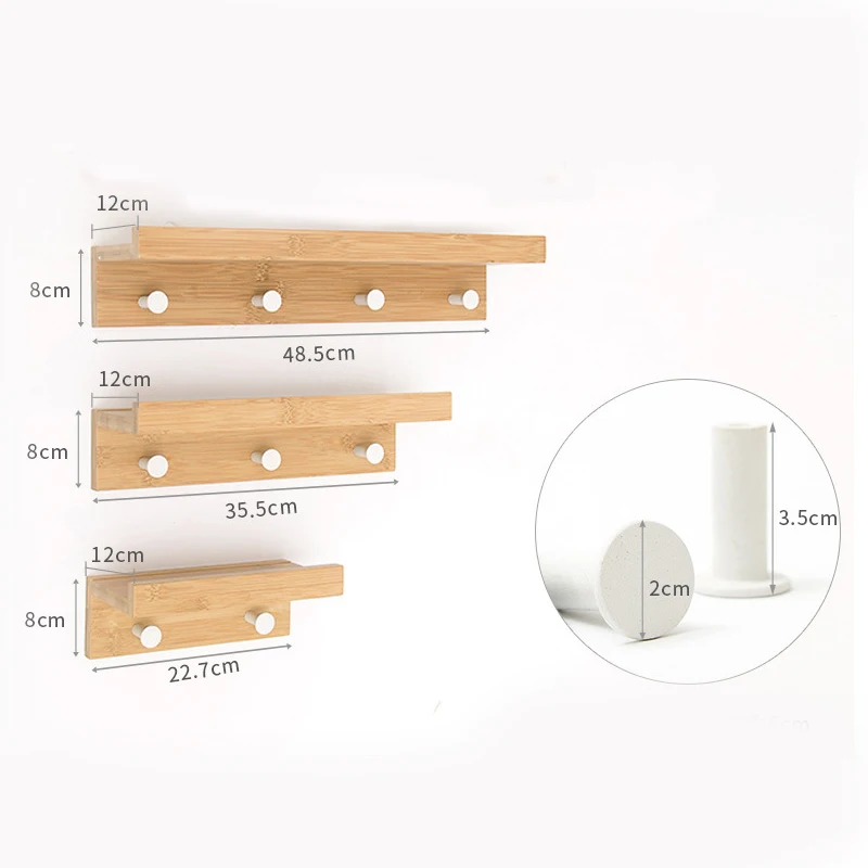 Hat Sundries Shelf Floating Rack Wall-Mounted Rack With Coat Towel Hook Home Flowerpot Hanger Wall Holder Kitchen Hanger