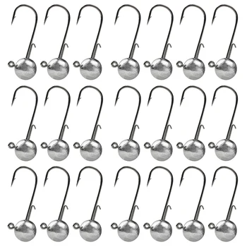 50Pcs Round Ball Jig Heads 1