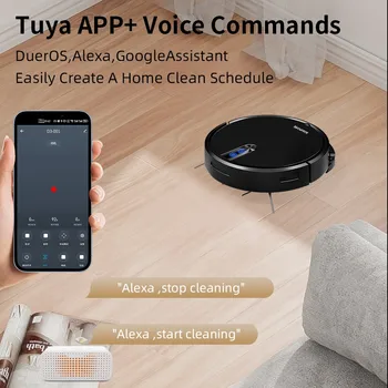 Smart Vacuum Cleaner Robot 3600PA Sweeper Floor Wireless Auto-Recharge Navigation Area On Map Pet Hair For Home Cleaning Robotic 2