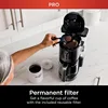 14-Cup Coffee Maker PRO, 14-Cup Glass Carafe, Freshness Timer, with Permanent Filter, Black Stainless Steel 6