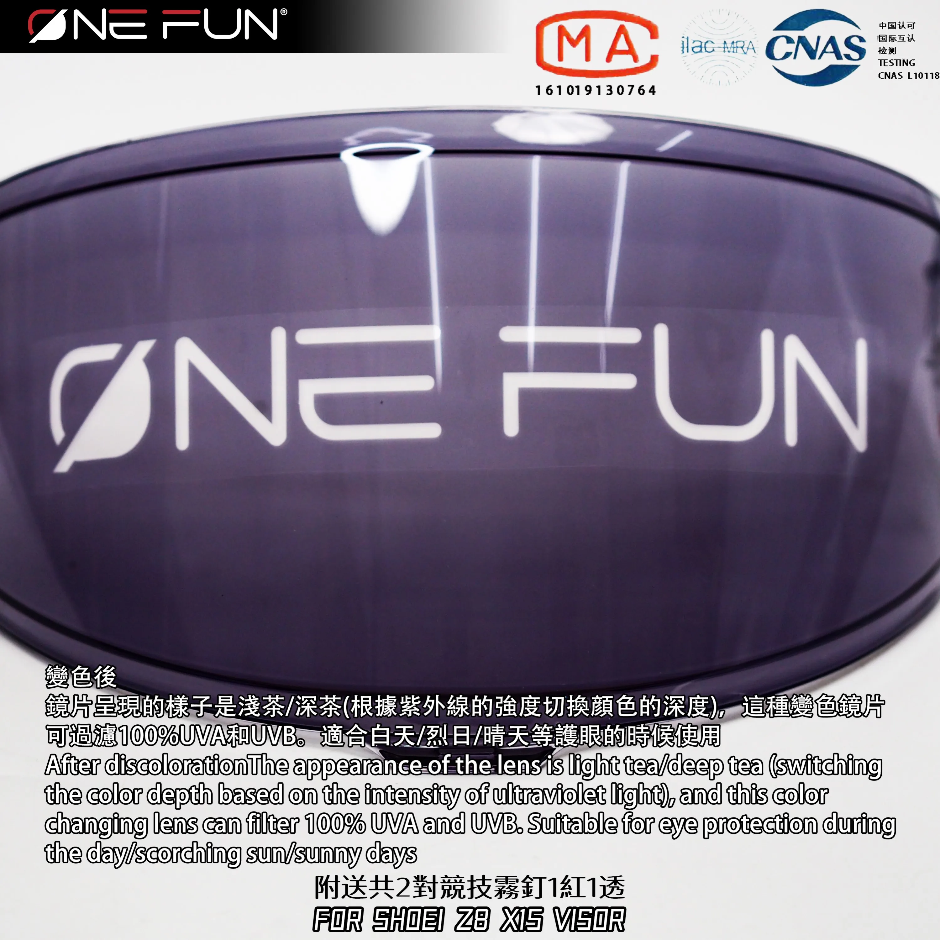 Visiera Fotocromatica Per Shoei Rf1400 Nxr2 Cwr-F2 Cwr-F2R Z8 X15 X-15 X-Spr Pro Casco Visiera Lente Parasole Parabrezza Uv